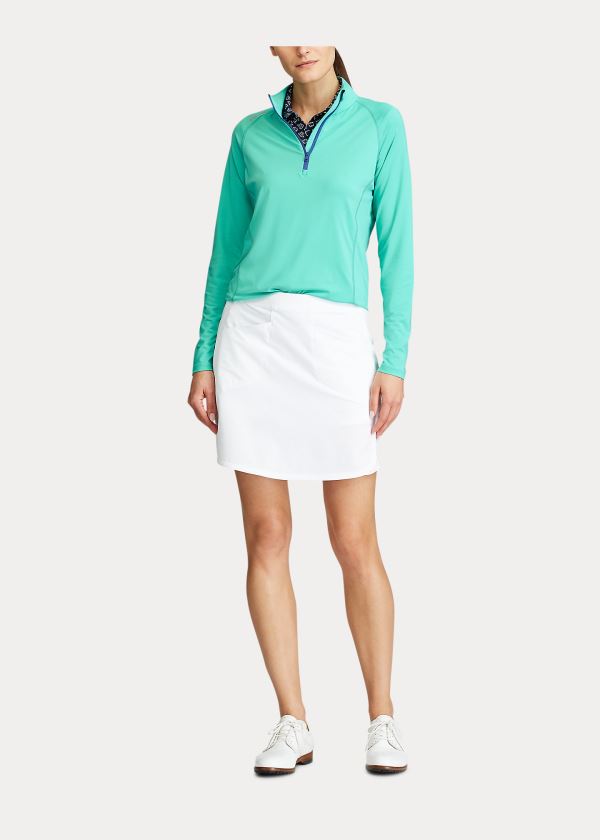 Jaqueta Ralph Lauren Performance Golf Quarter-Zip Mulher 62850-VZCQ